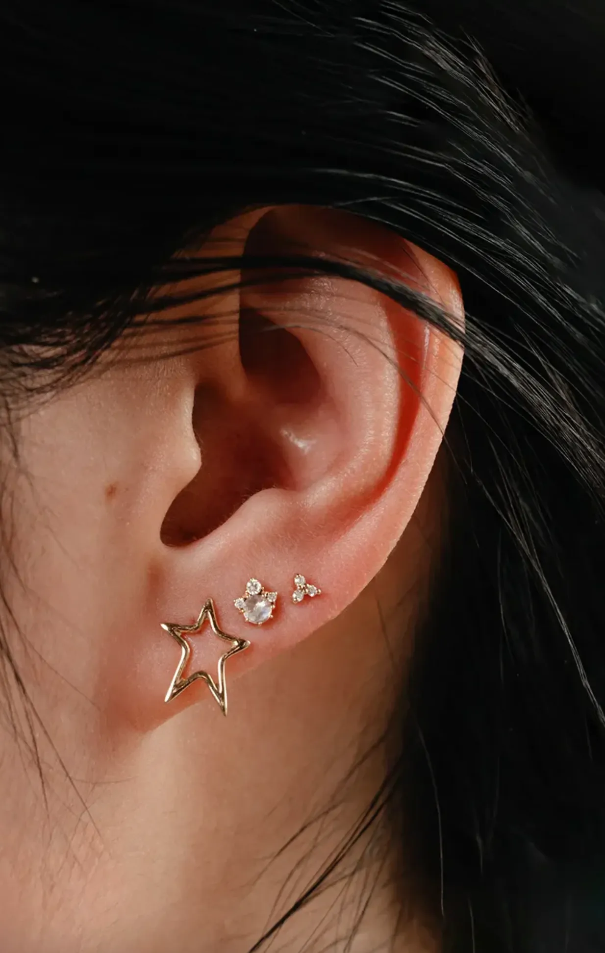 Bright Star Studs | 14K Gold