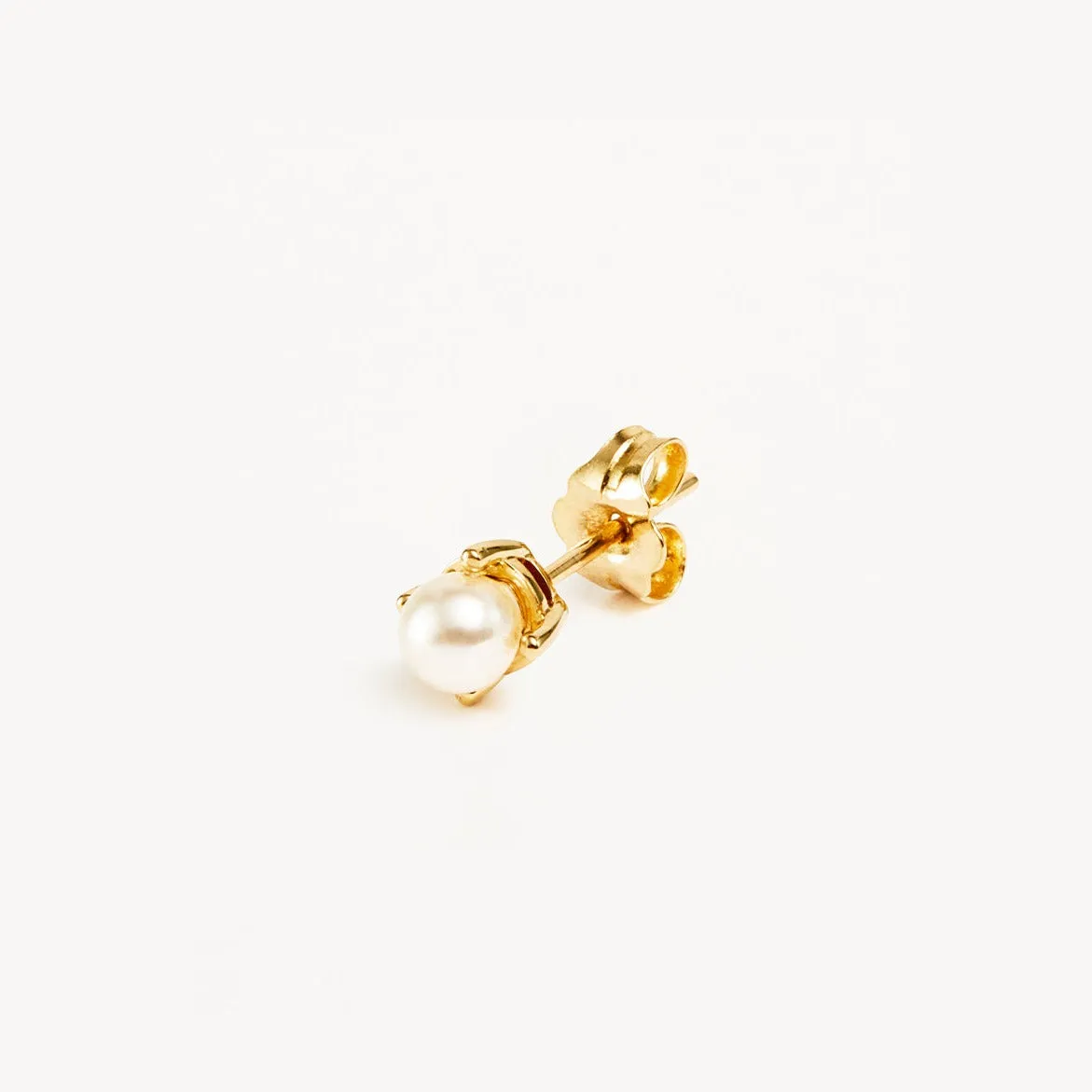 By Charlotte 14k Solid Gold Hope Pearl Single Stud Earring