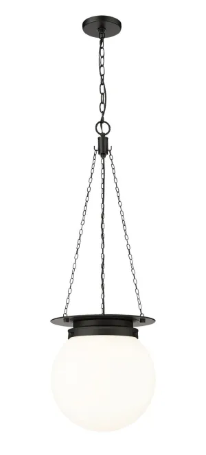 Calhoun One Light Pendant in Matte black