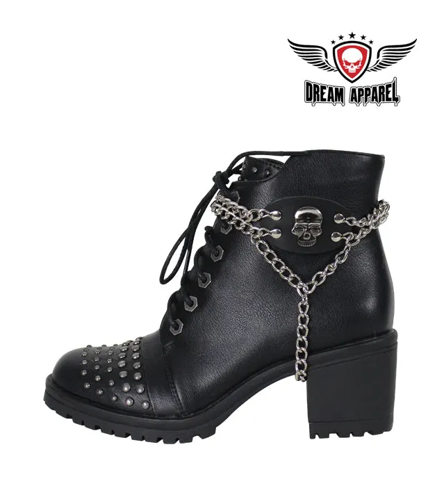 Chrome Skull Boot Chain