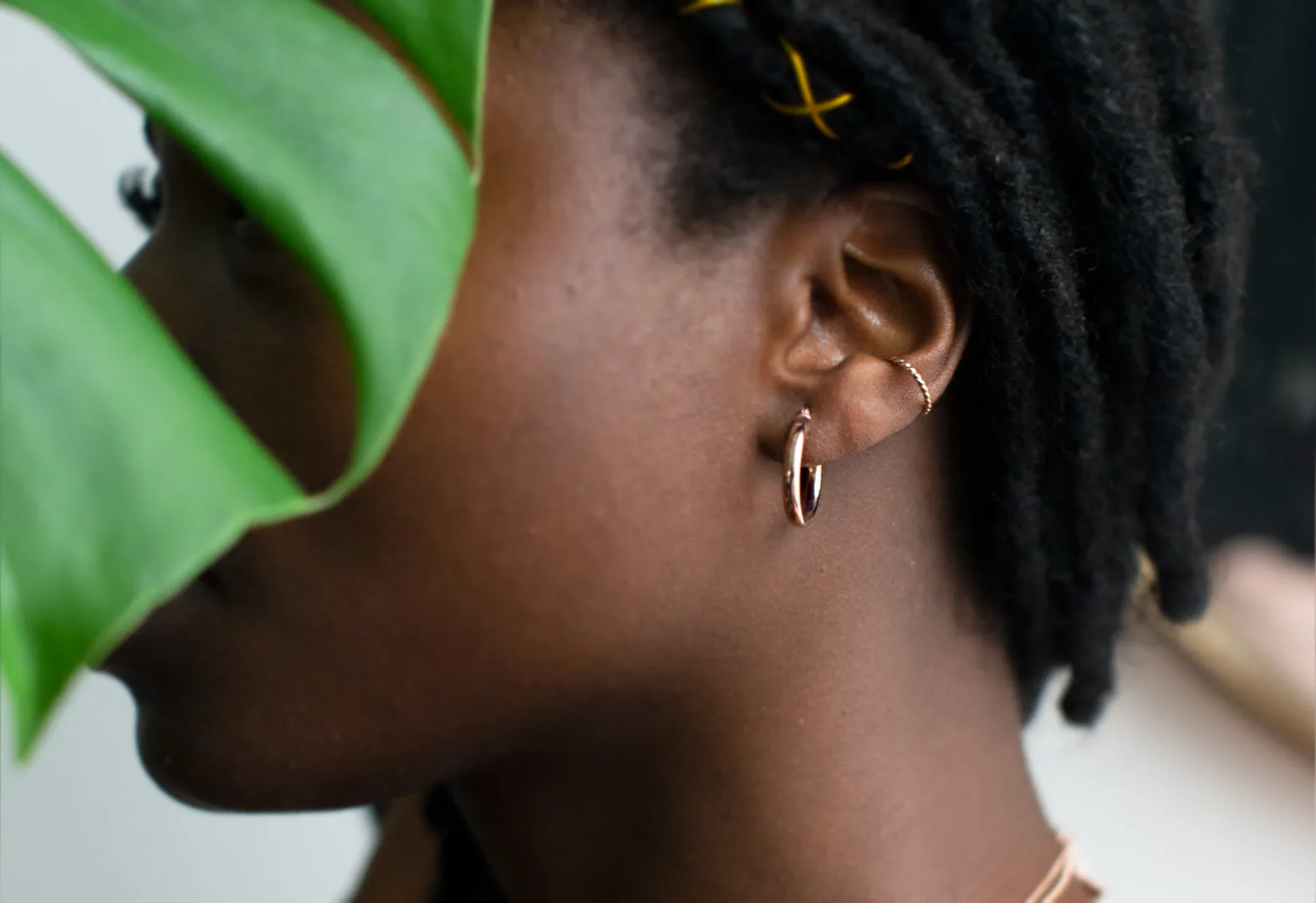 Chunky Gold Hoop Earrings