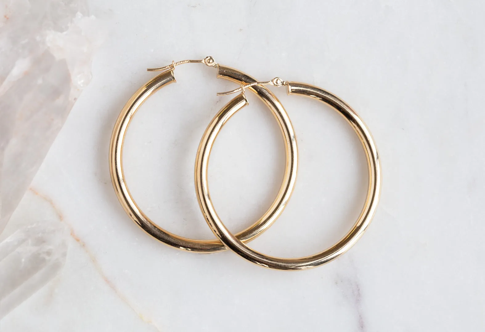 Chunky Gold Hoop Earrings