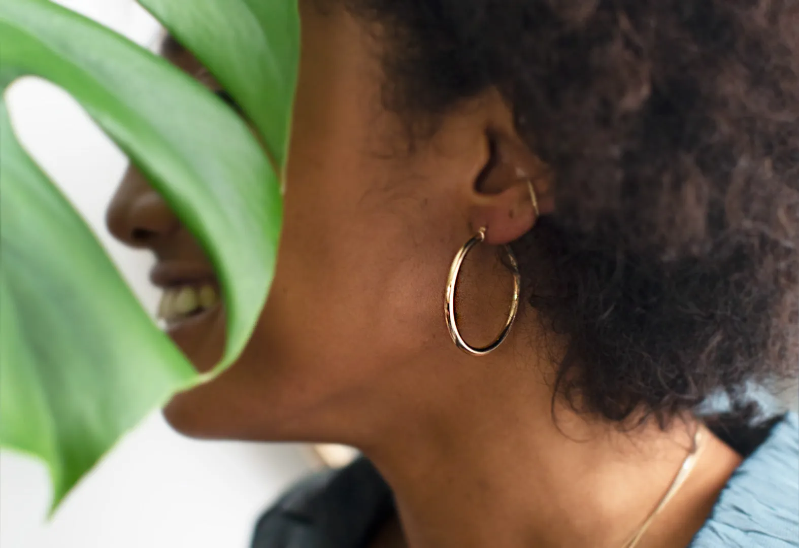 Chunky Gold Hoop Earrings