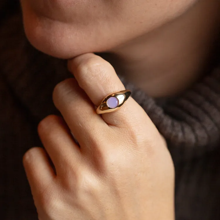 Cora Pink Opal Ring