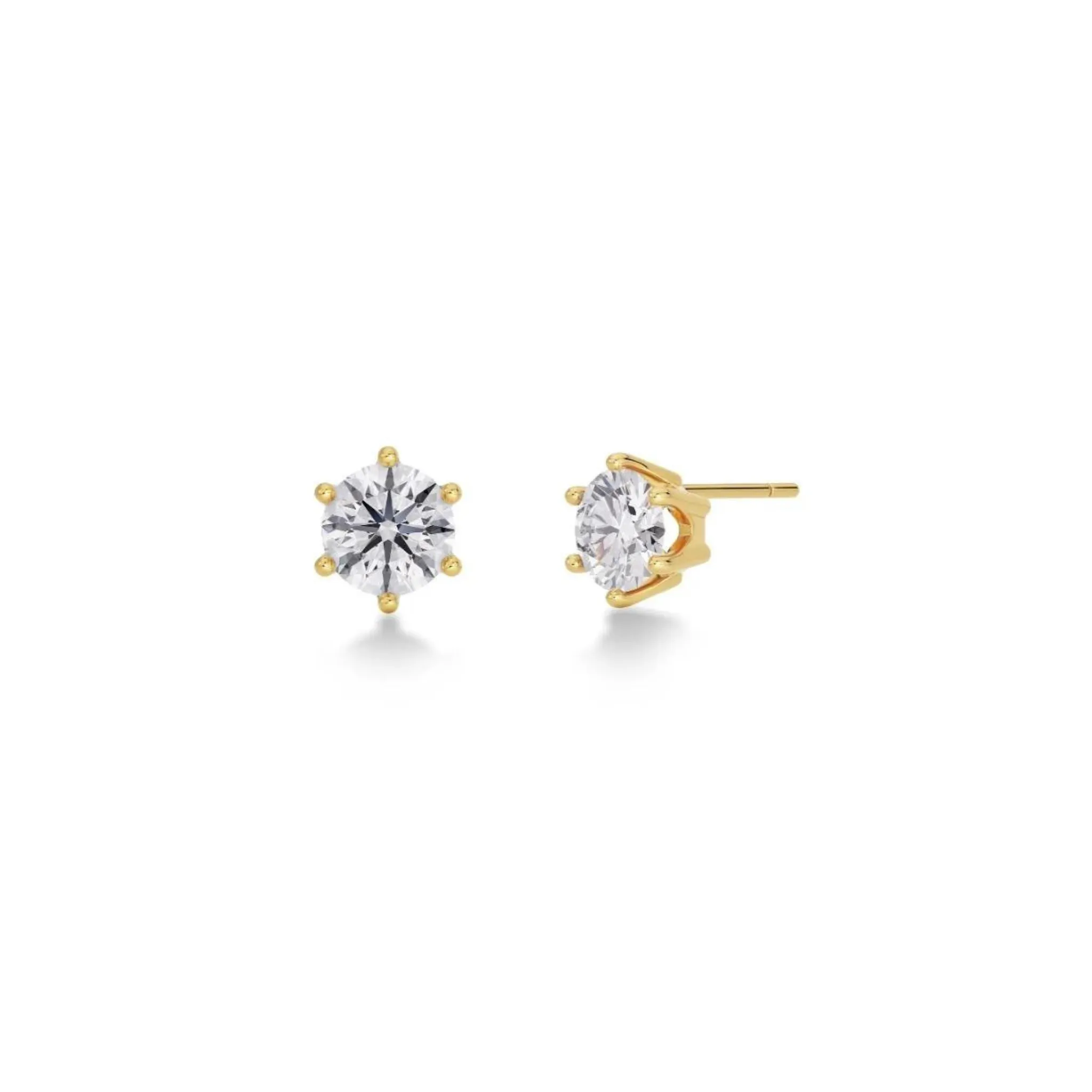 Crown Studs L Gold