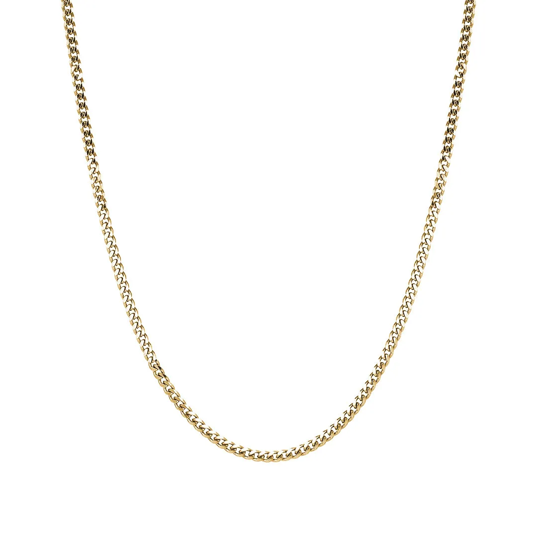 Cuban Links Necklace Chain in Yellow Gold