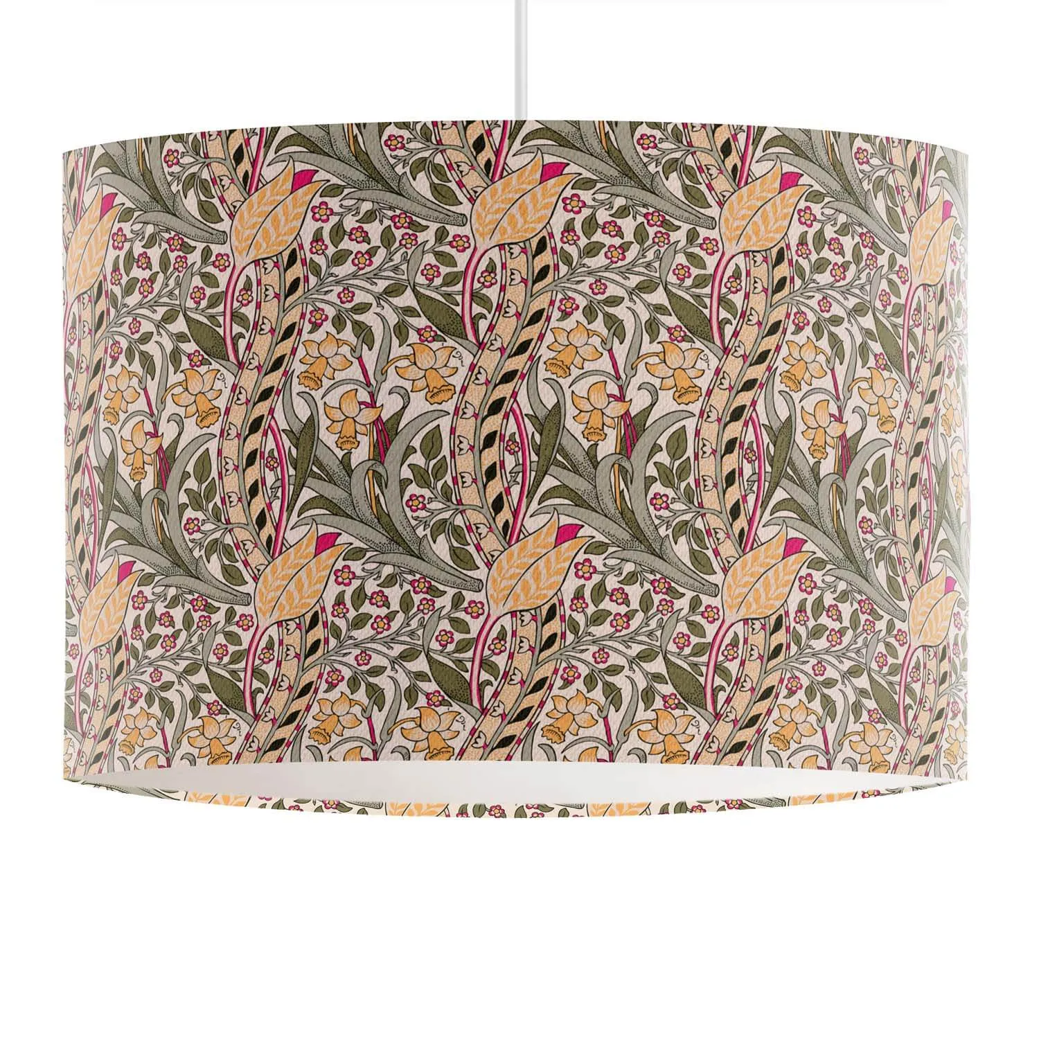 Daffodil - William Morris Textile Print Lampshade