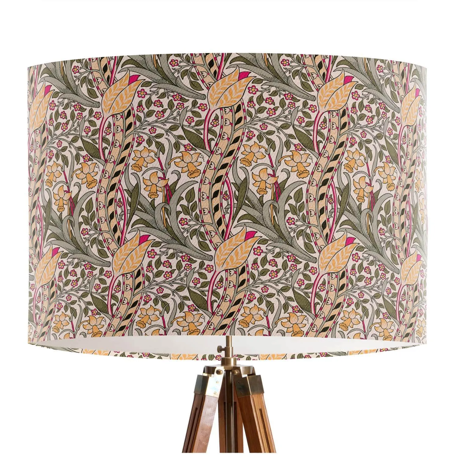 Daffodil - William Morris Textile Print Lampshade