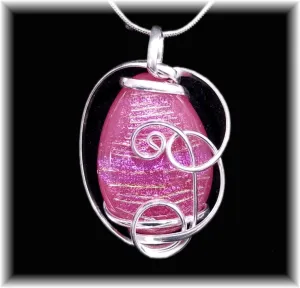 Dark Pink Freeform Pendant