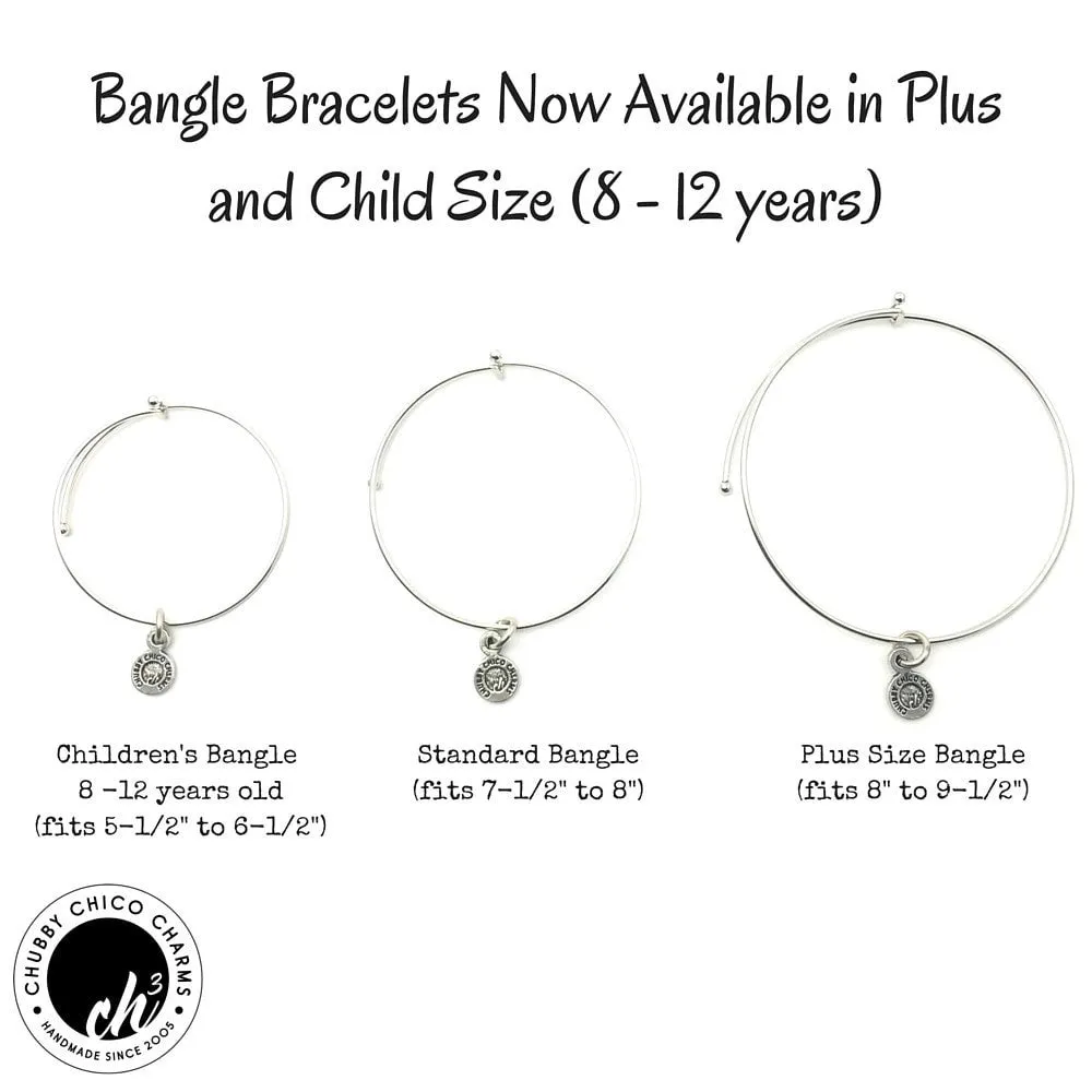 Daughter Heart Expandable Bangle Bracelet Set