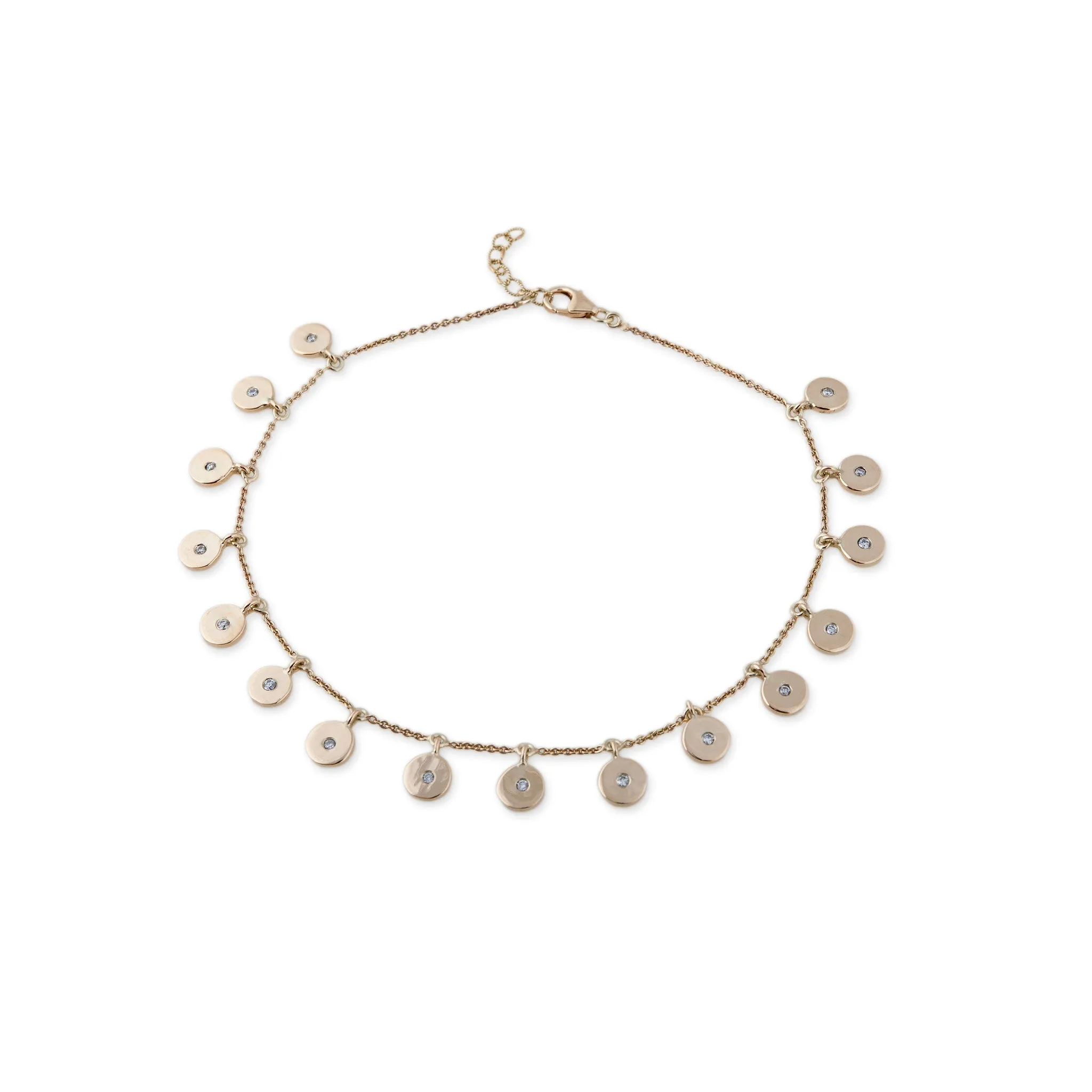 DIAMOND CONFETTI DISC ANKLET