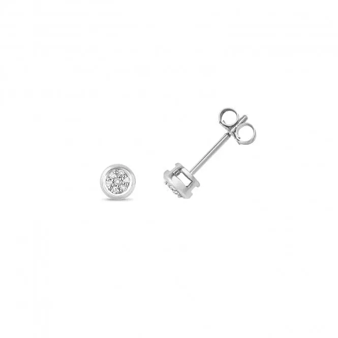 Diamond Jewellery 9ct White Gold Diamond Studs DE152W