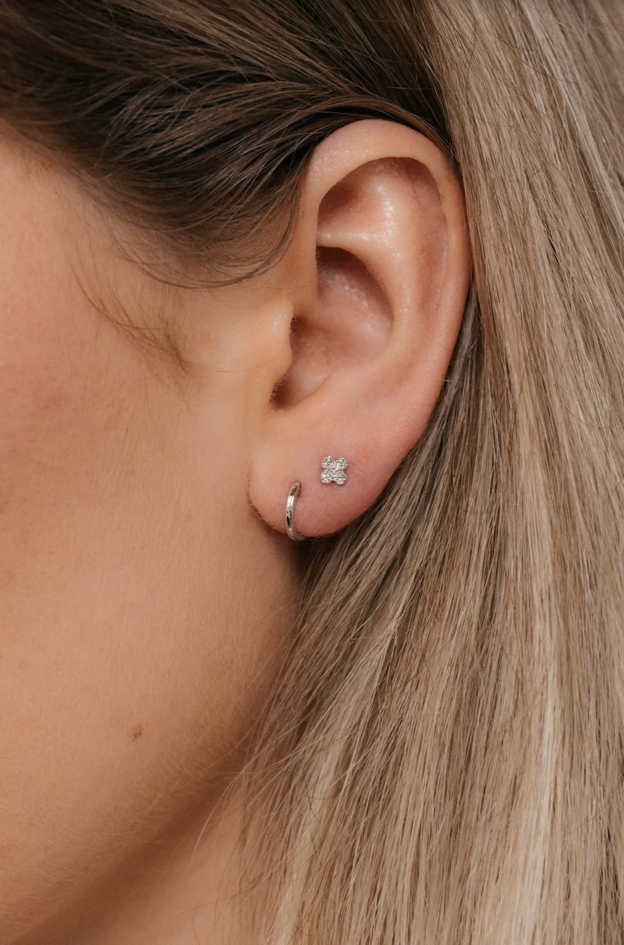 Diamond Kismet Studs | 14K Gold