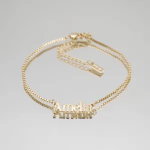 Dubai Custom Name Anklet