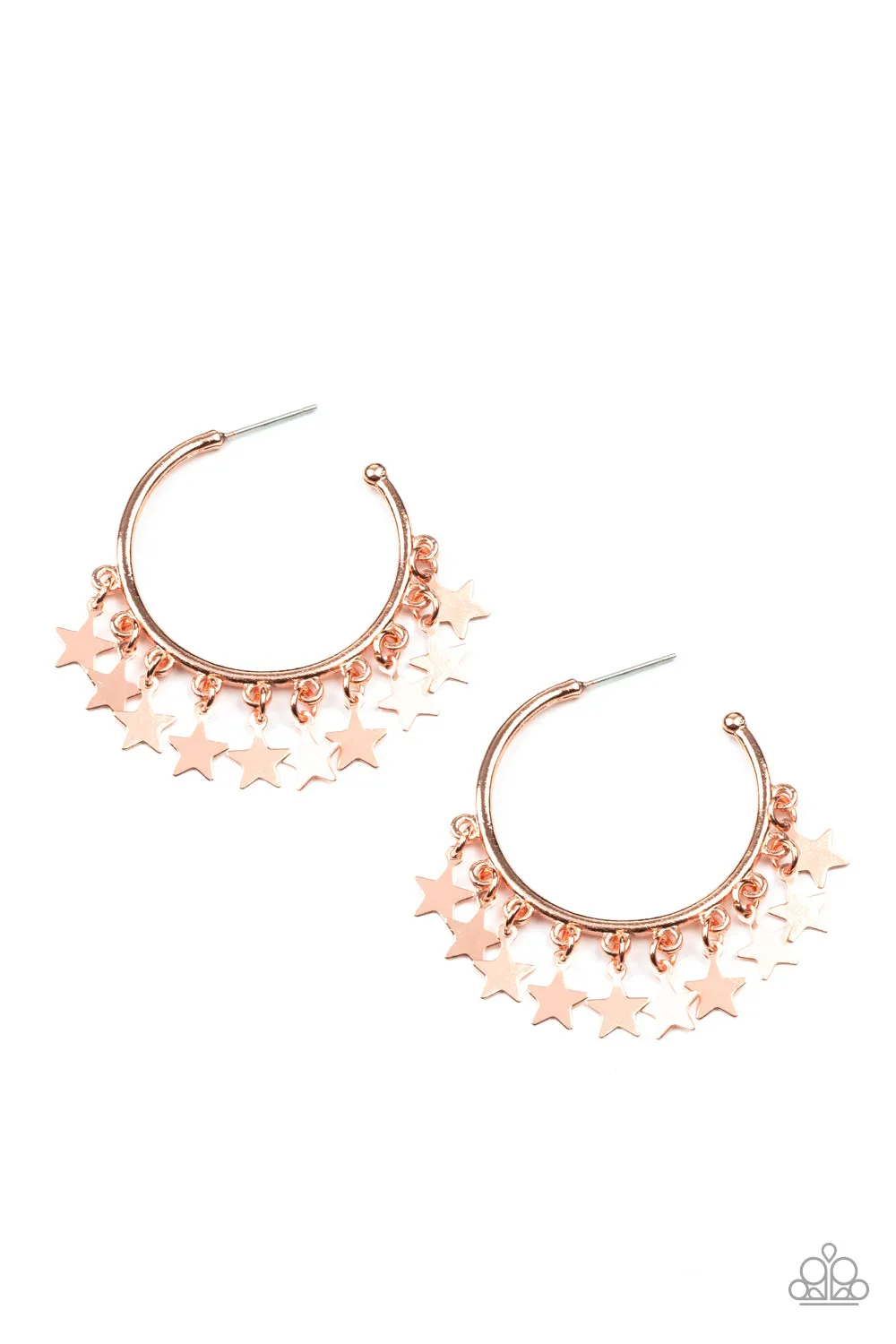 Earrings Happy Independence Day - Copper E2453