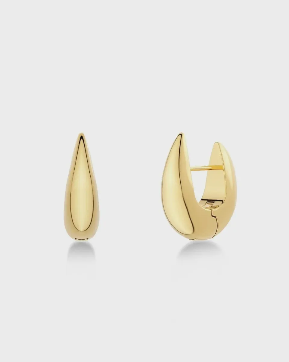 Edblad Crest Hoops Earrings Small - Gold