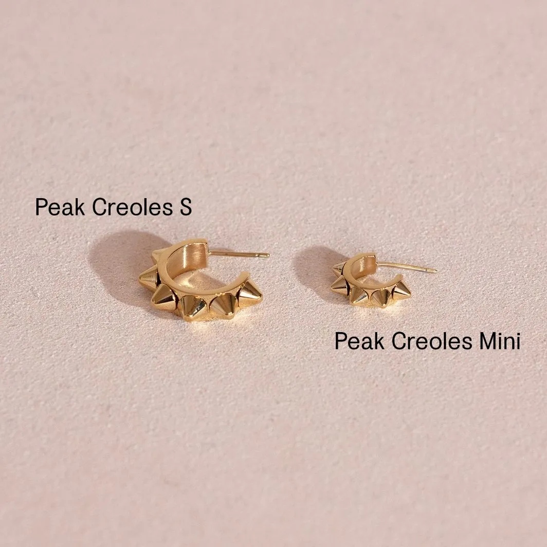 Edblad Peak Creoles Small Earrings - Steel