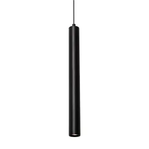 Eli 16 in. LED Pendant Light Black Finish