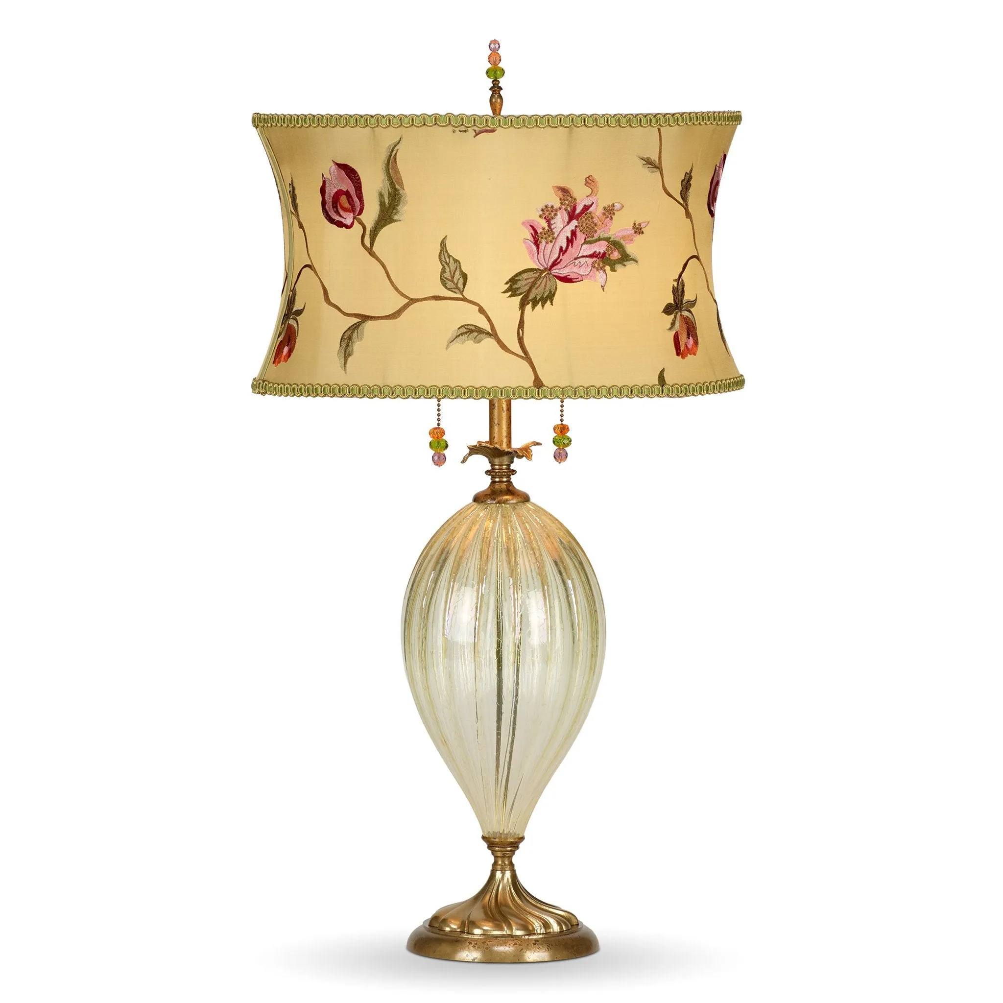 Ella Table Lamp 209k40 by Kinzig Design Colors Lime Green Rose