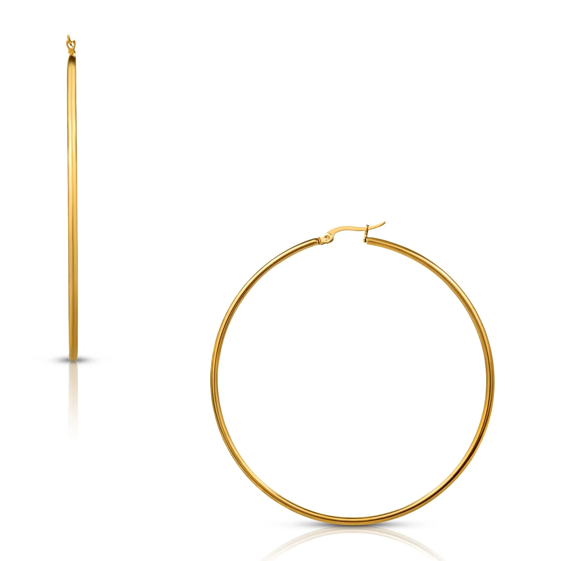 Ellie Vail Laurette Large Gold Hoop Earring