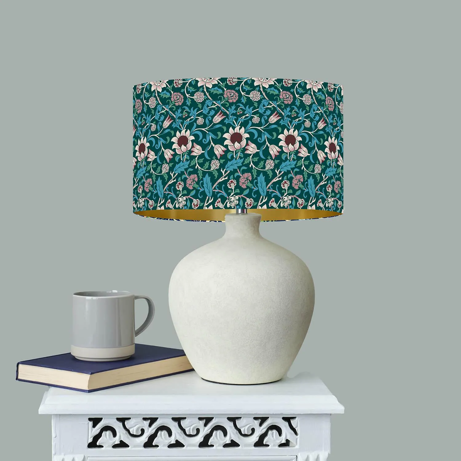 Evenlode - William Morris Print Textile Lampshade