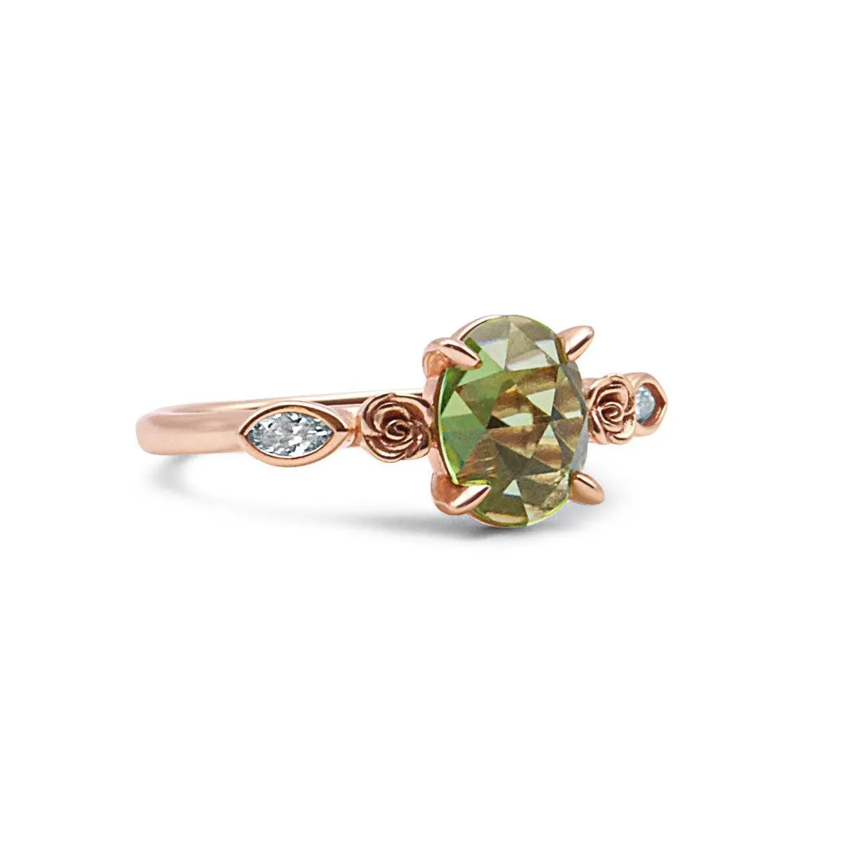 Florence Peridot Rose Ring