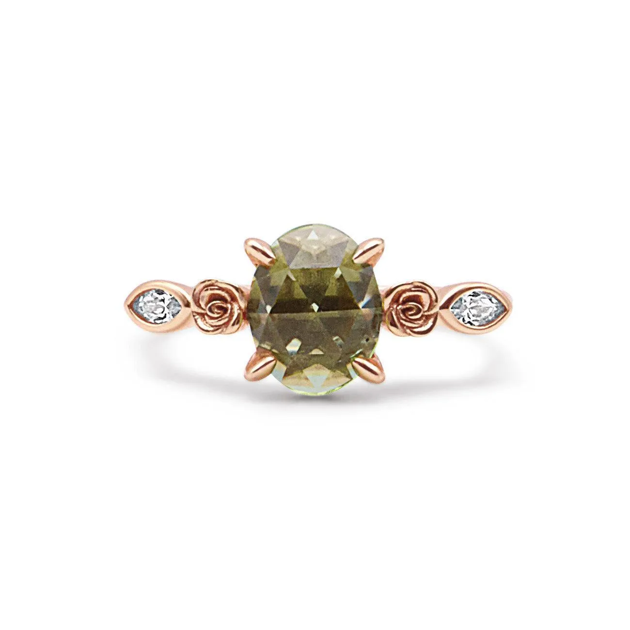 Florence Peridot Rose Ring