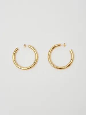 Gold Hollow Hoops