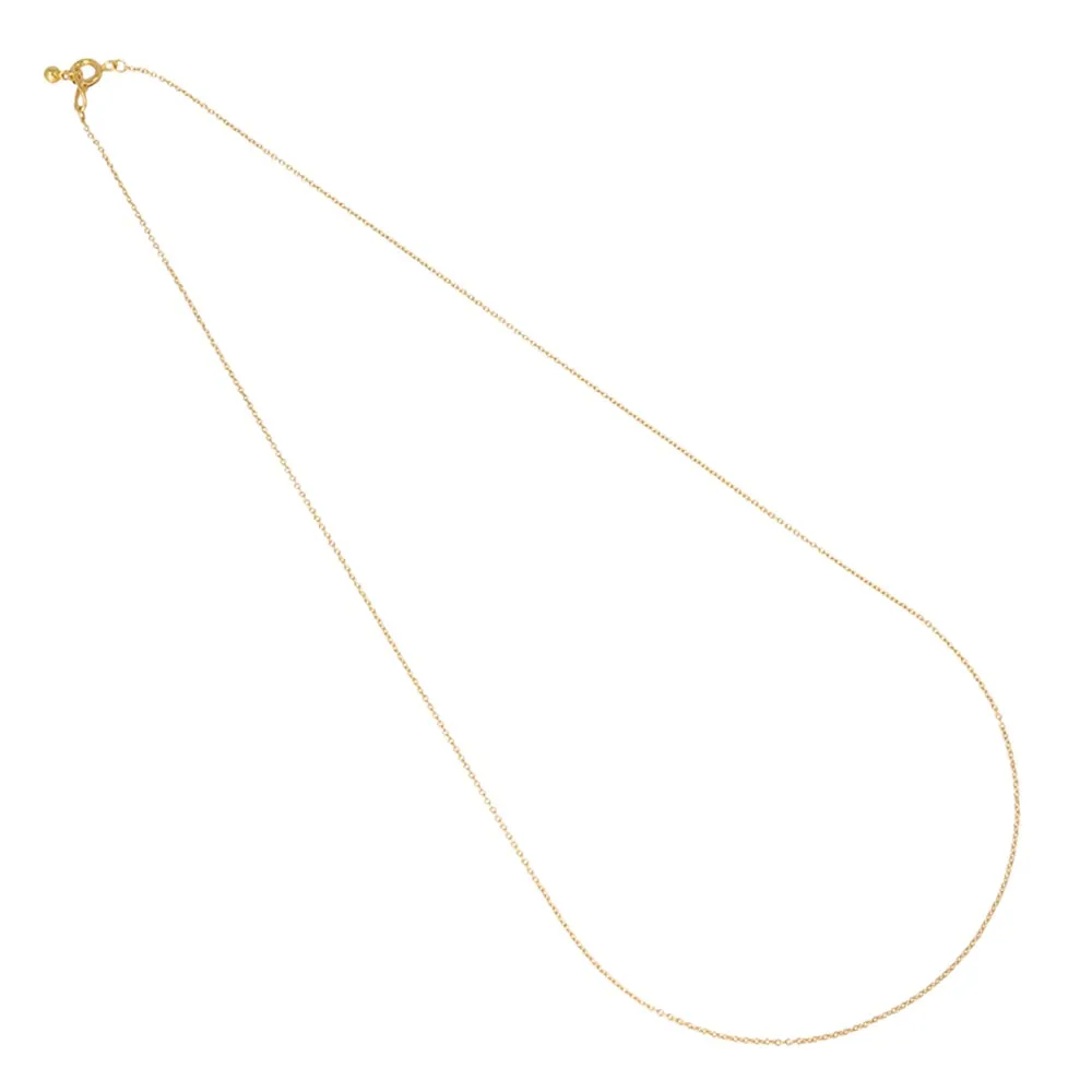 Gold Tone Cable Chain Necklace