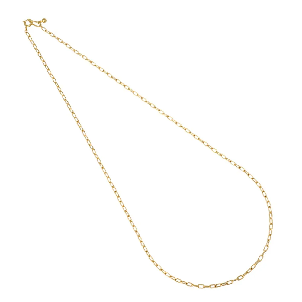 Gold Tone Loose Chain Necklace