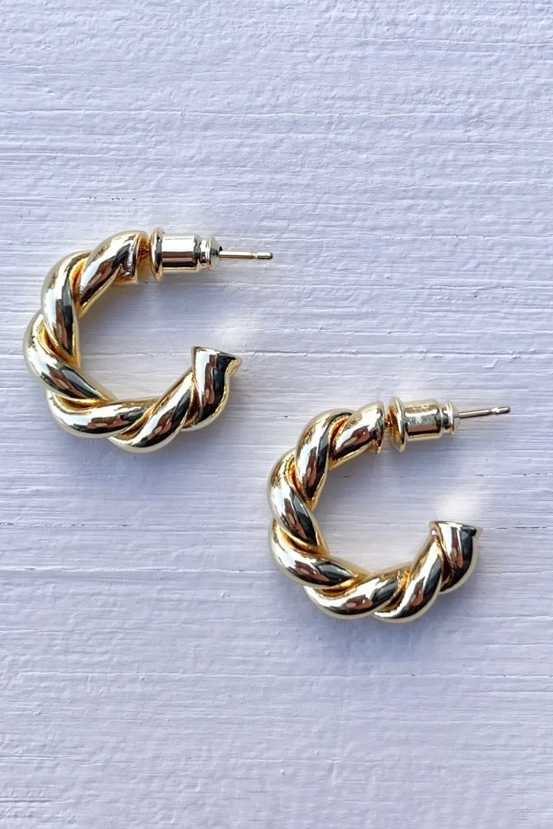 Gold Vera Hoops