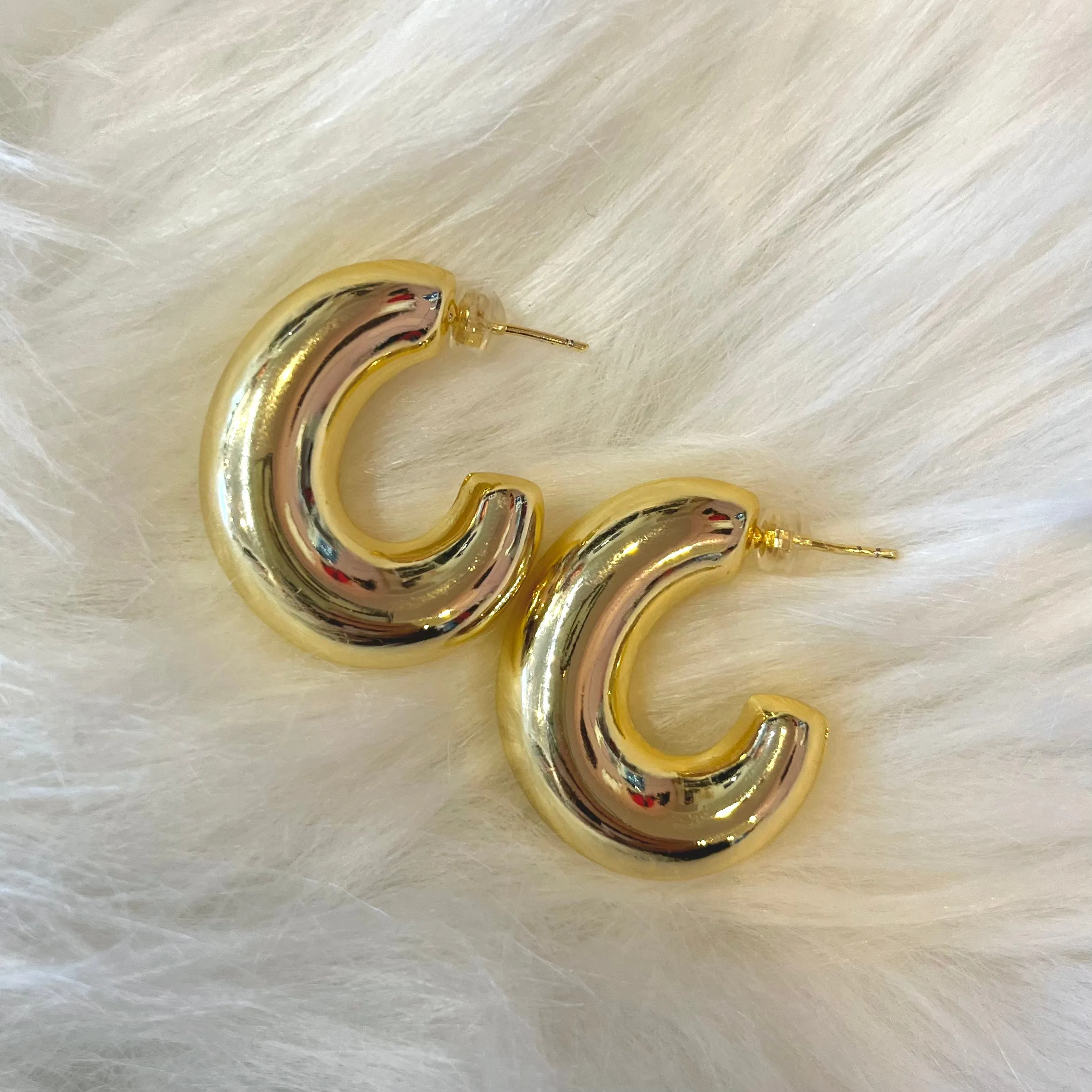 Greenville Chunky Gold Hoops