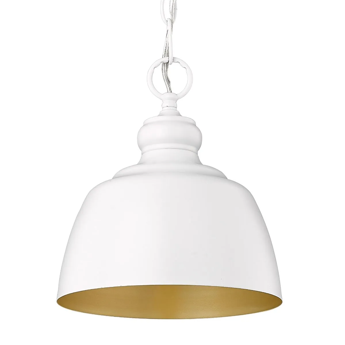 Holmes 9 in. Pendant Light Matte White Finish