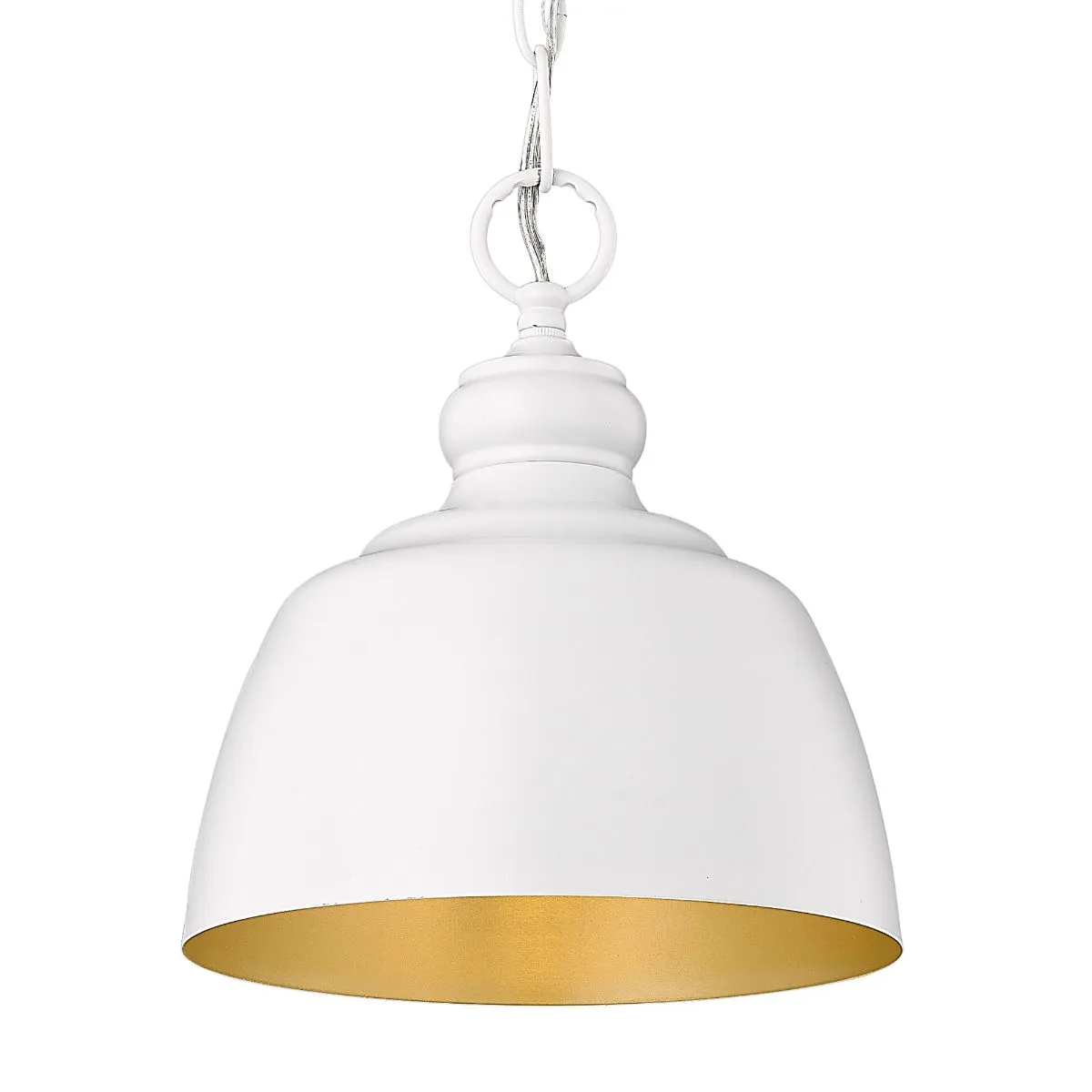 Holmes 9 in. Pendant Light Matte White Finish