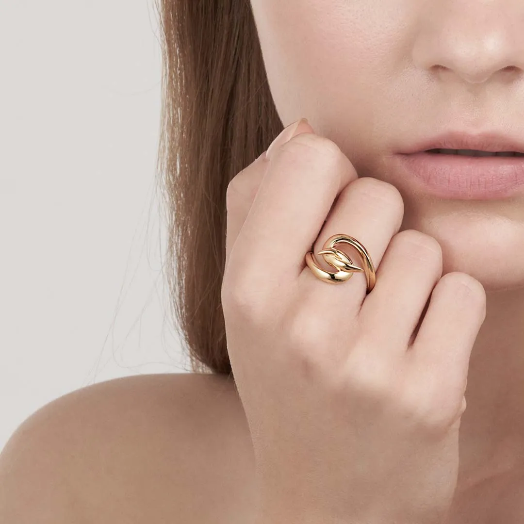 Hook Ring - Yellow Gold Vermeil