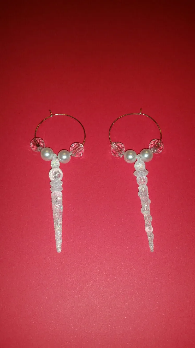 Icicle Hoop Earrings