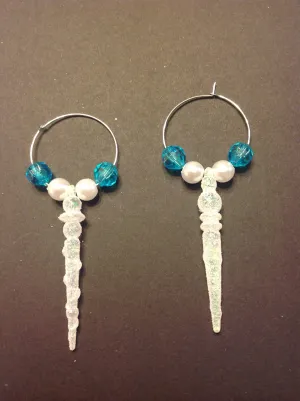 Icicle Hoop Earrings