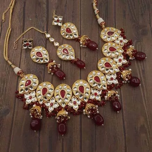 Invert Drop Jumki Necklace Set