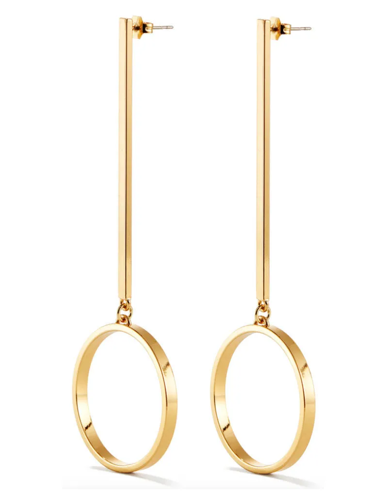 Jenny Bird Edie Hoops in Gold - Medium