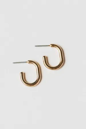 Kirsty Gold Half-Hoop Earrings - Final Sale