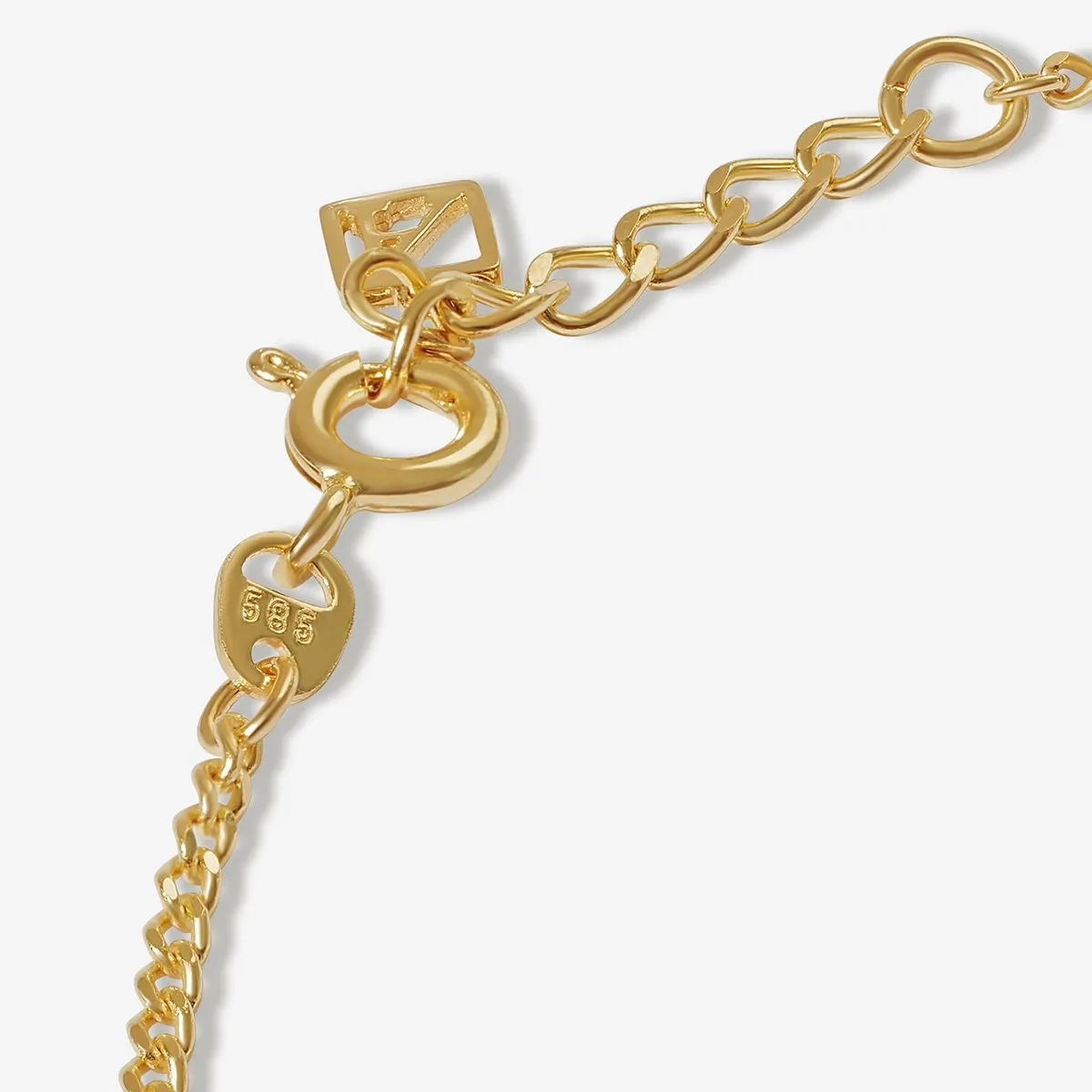 Koda ornate curb chain anklet