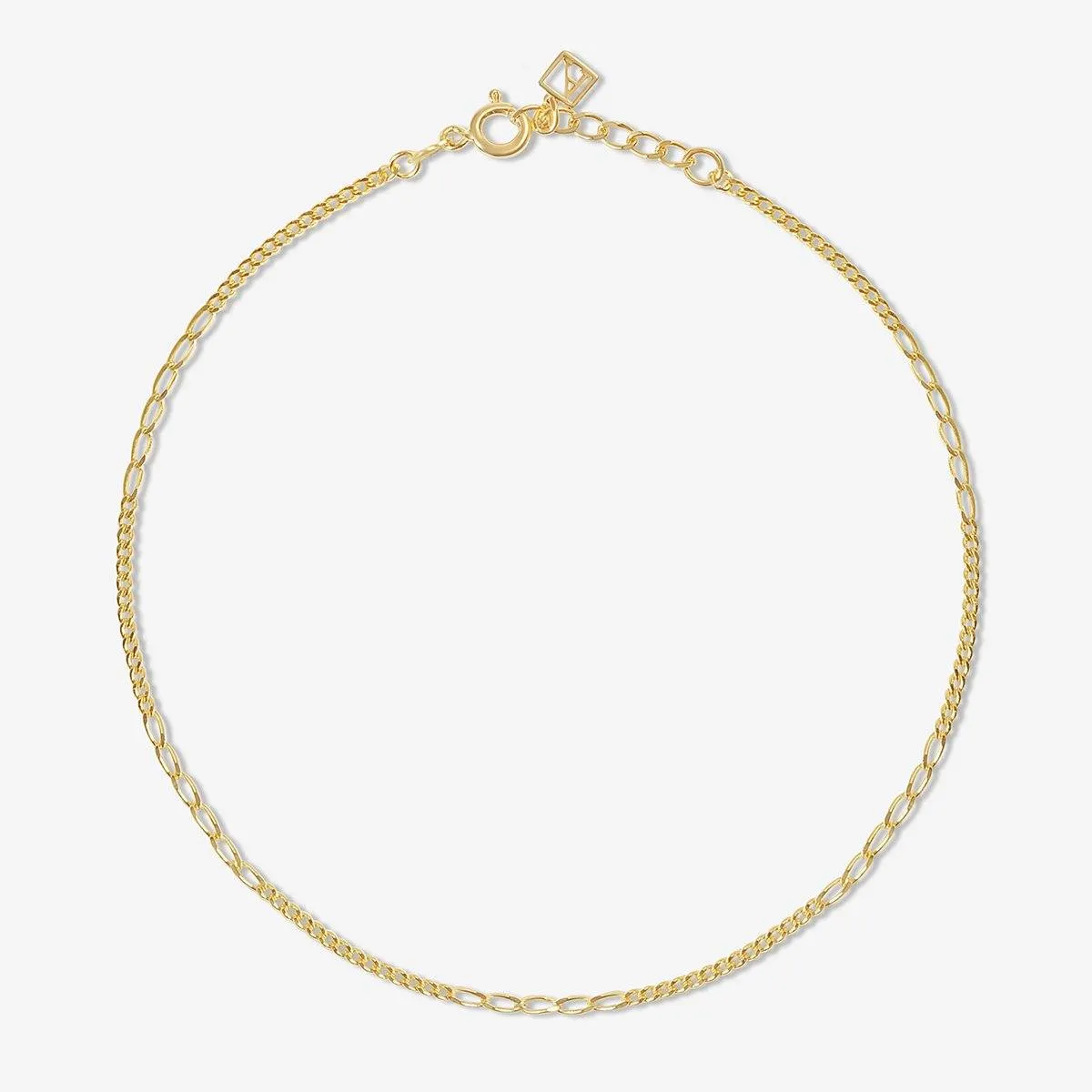 Koda ornate curb chain anklet