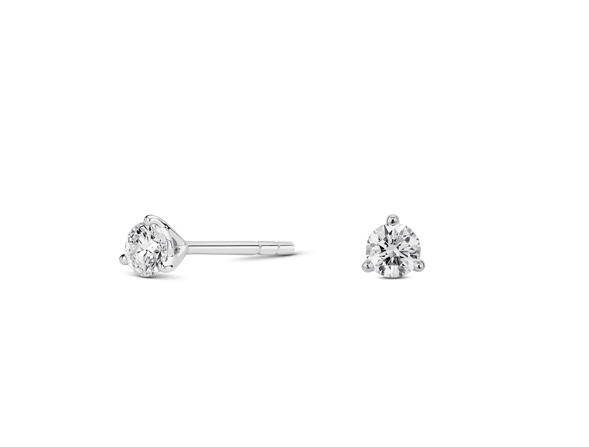 Lab-Grown Diamond ¼ct. tw. Mini Round Brilliant Solitaire Studs | White