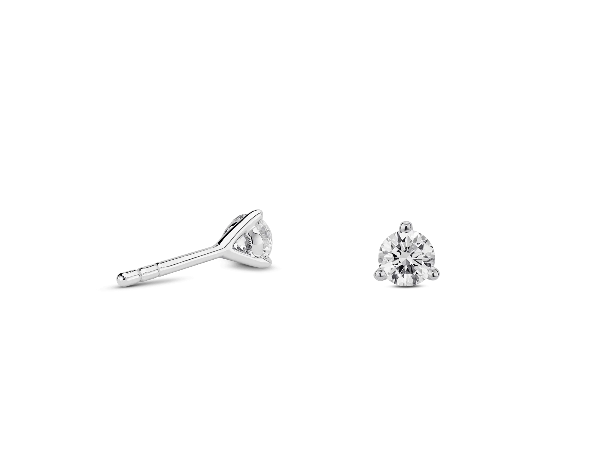 Lab-Grown Diamond ¼ct. tw. Mini Round Brilliant Solitaire Studs | White