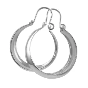 Large 925 Sterling Silver Creole Hoop Earrings