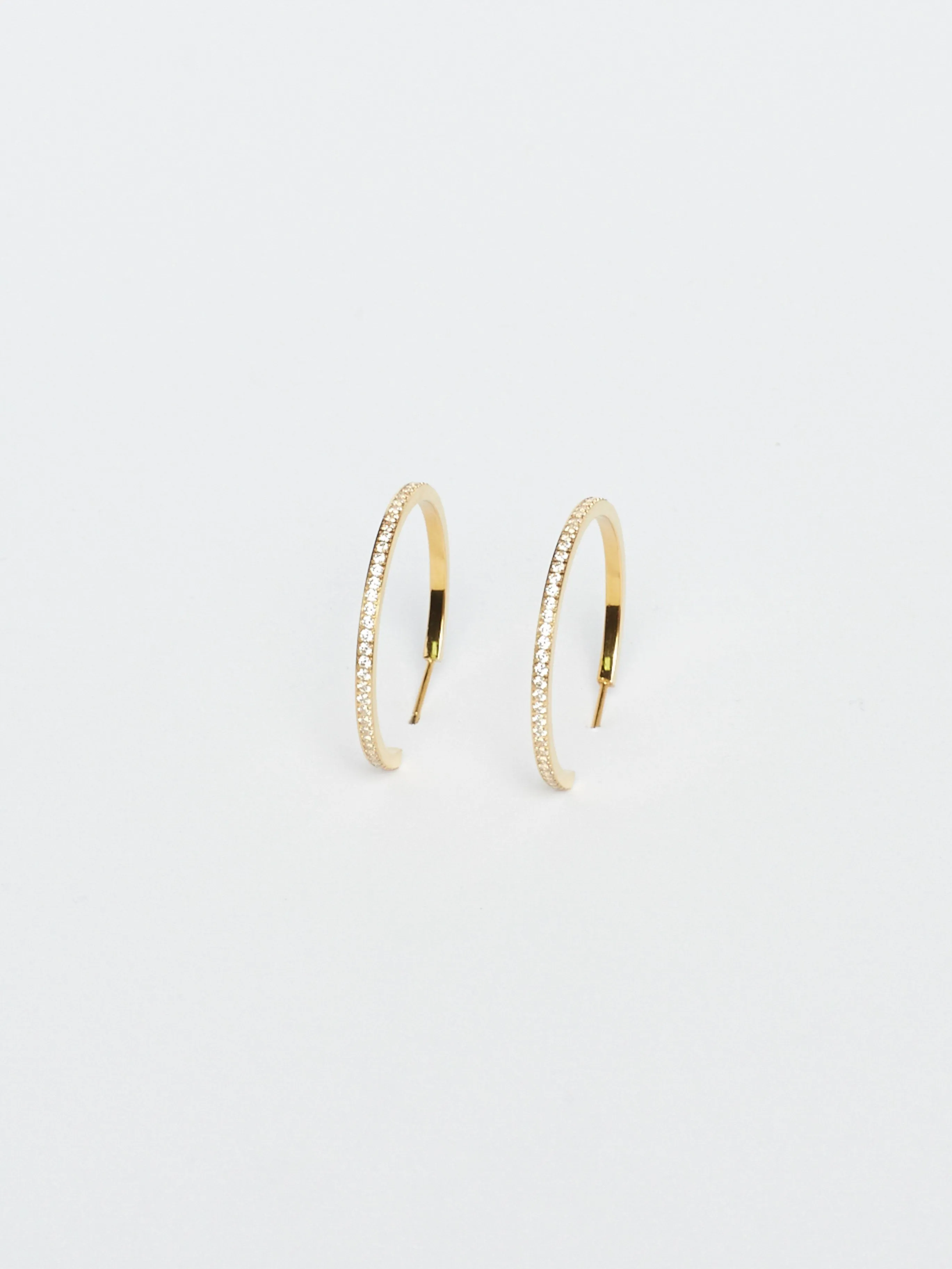 Large Diamond Hoops