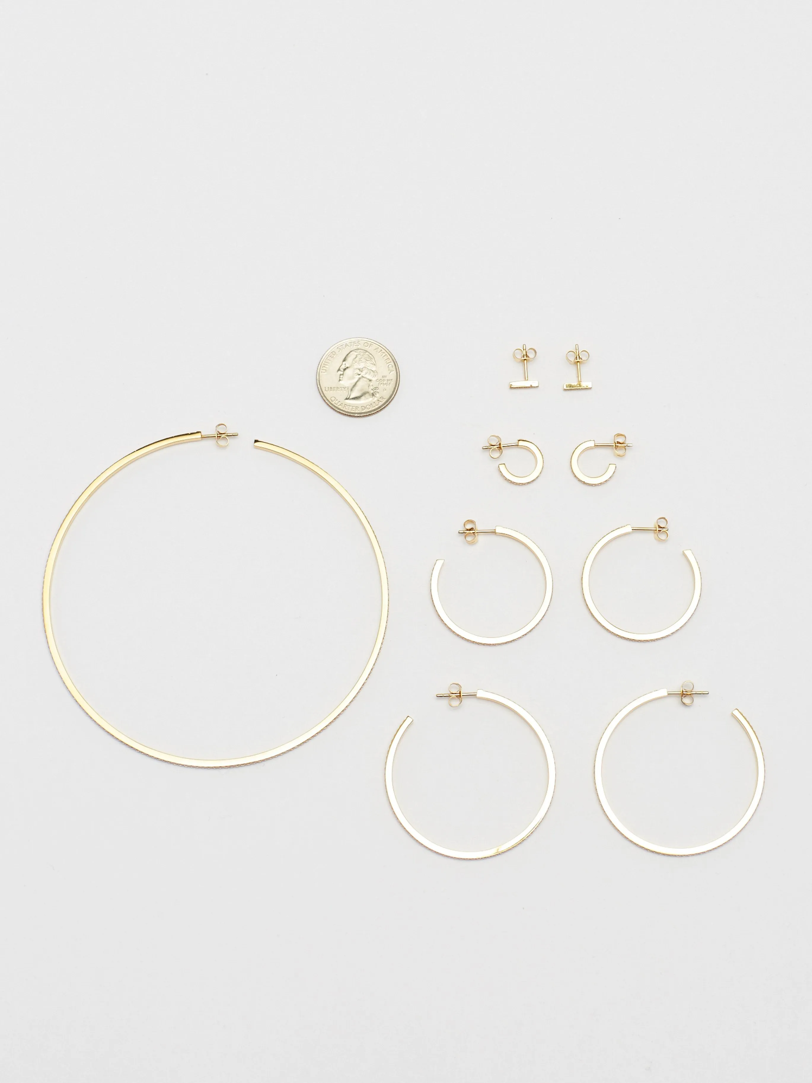 Large Diamond Hoops