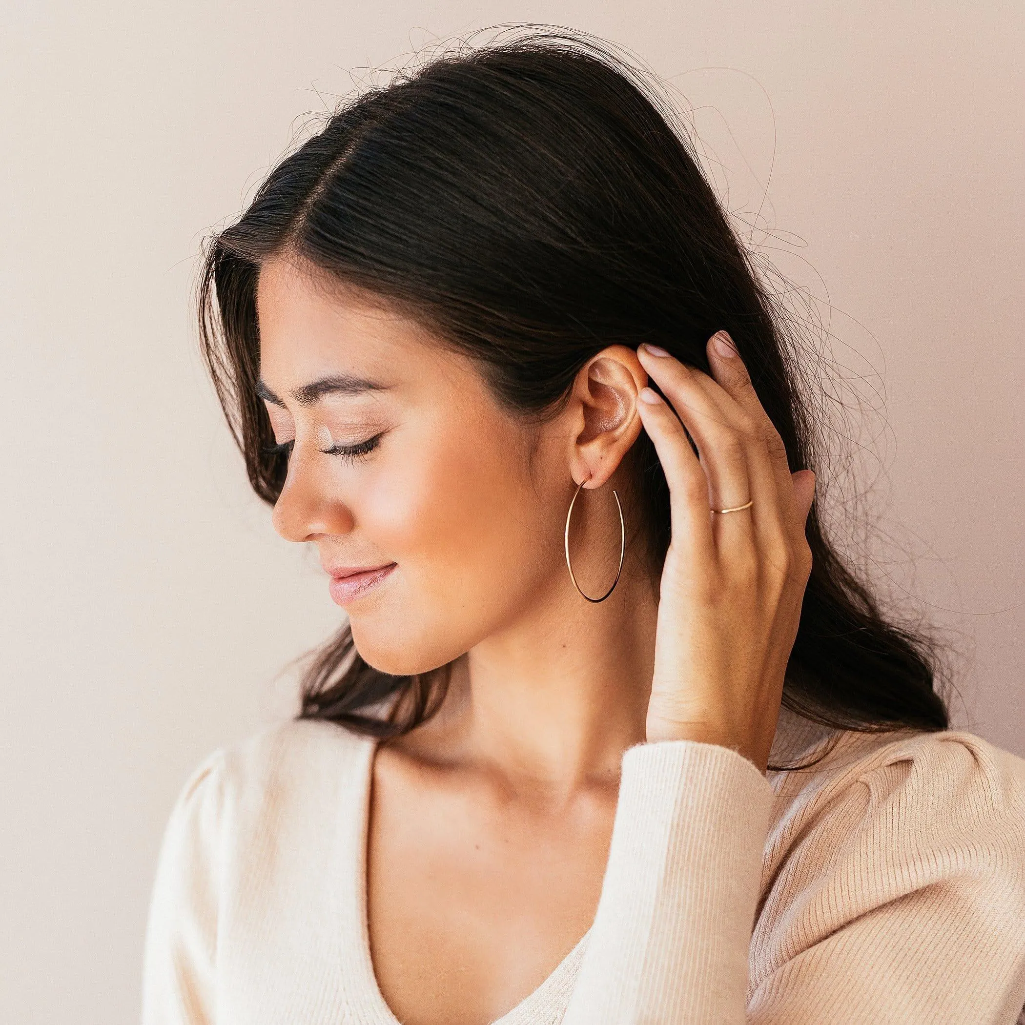 Large Everyday Hoop Earrings