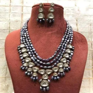 Layered Baroque Stone Necklace