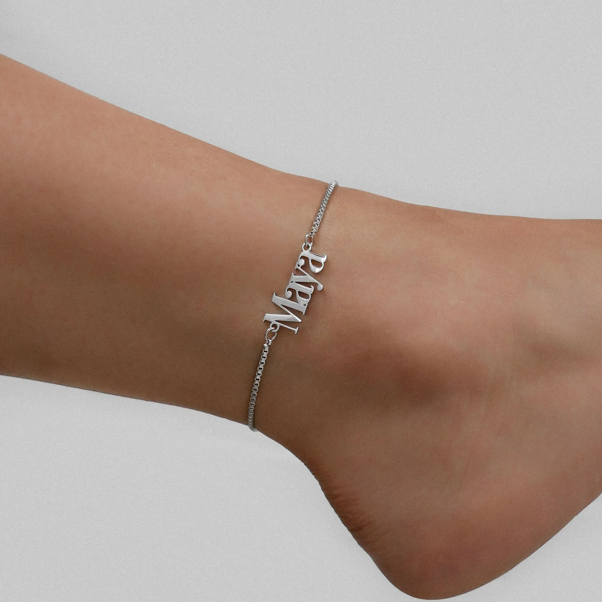 Manhattan Custom Name Anklet